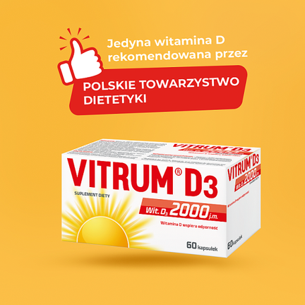 Vitrum D3 2000 J.M, 60 kapsułek - cena