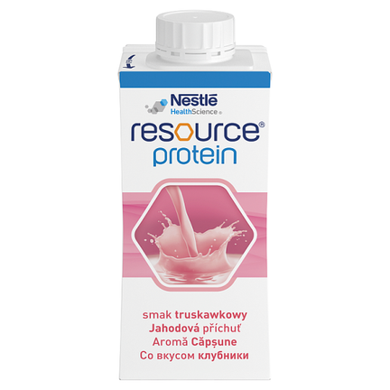 Resource Protein, smak truskawkowy, 4 x 200 ml - 8445291890954