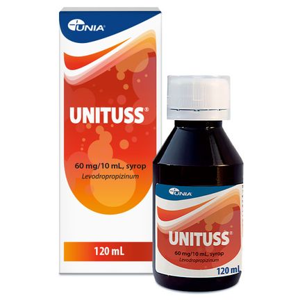 Unituss 60 mg/10 ml, syrop, 120 ml - zdjęcie produktu