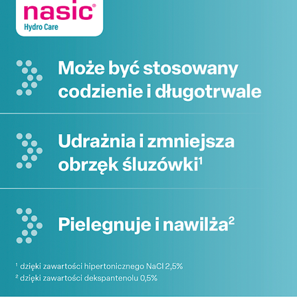 Nasic Hydro Care, aerozol do nosa, 15 ml - Dorosły