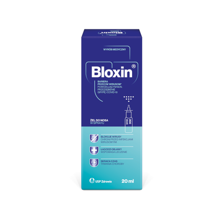Bloxin, żel do nosa, spray, 20 ml - zdjęcie produktu