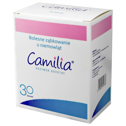 Camilia, na ząbkowanie, roztwór doustny, 30 pojemników jednodawkowych (import równoległy Inpharm) - zdjęcie produktu