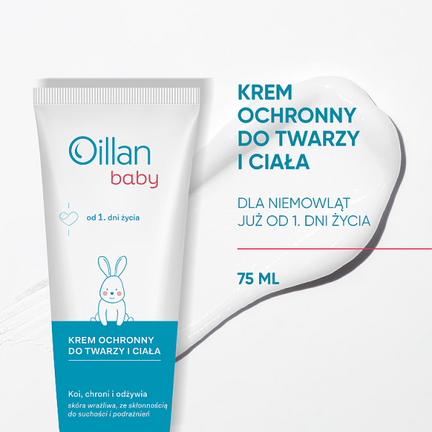 Oillan Baby Krem ochronny do twarzy i ciała, 75 ml - OCEANIC