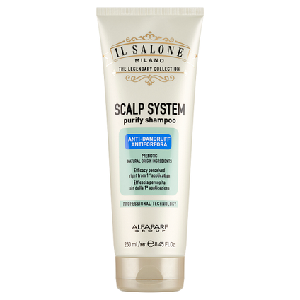 ALFAPARF Scalp System Anti Dandruff Shampoo, oczyszczający szampon do włosów z łupieżem, 250 ml — Składniki i ocena