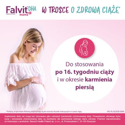 Falvit Mama 2 DHA, 30 kapsułek - Dorosły