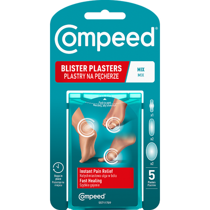 Compeed, plastry na pęcherze mix, 5 sztuk  - zdjęcie produktu