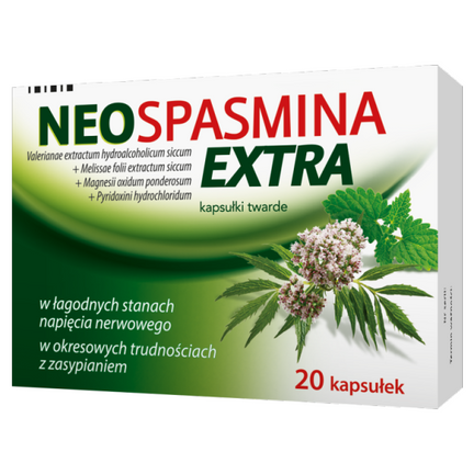 Neospasmina Extra (Extraspasmina), 20 kapsułek twardych - zdjęcie produktu