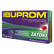 Ibuprom Zatoki, 12 tabletek powlekanych