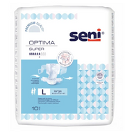 Pieluchomajtki z regulowanym pasem biodrowym Seni Optima Super L, 10 sztuk