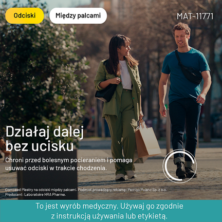Plastry Compeed, na odciski między palcami, 10 sztuk - WYRÓB MEDYCZNY