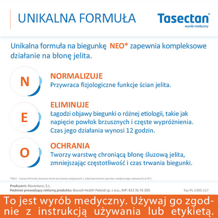 Tasectan dla dzieci 250 mg, 20 saszetek - Dziecko, Niemowlę
