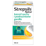 Strepsils Natur, syrop na kaszel suchy, 100 ml