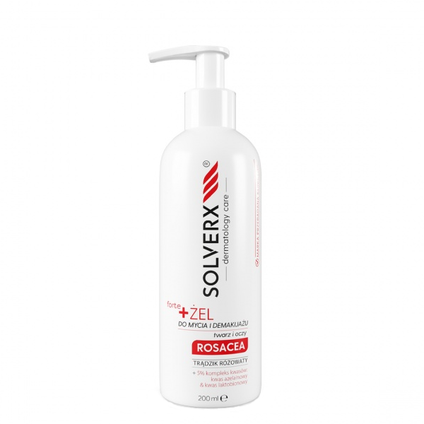 EMPIRE PHARMA Solverx Forte Rosacea Skin, żel do mycia twarzy i demakijażu, 200 ml — Składniki i ocena