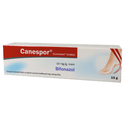 Canespor 10 mg/g (1%), krem,15 g (import równoległy Inpharm) - zdjęcie produktu