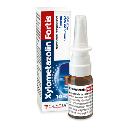 Xylometazolin Fortis, 1 mg/mL, aerozol do nosa, 10 ml - zdjęcie produktu