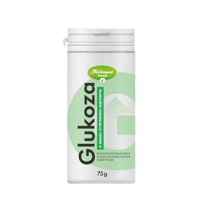 Herbapol, Glukoza cytrynowo-miętowa, 75 g - zdjęcie produktu