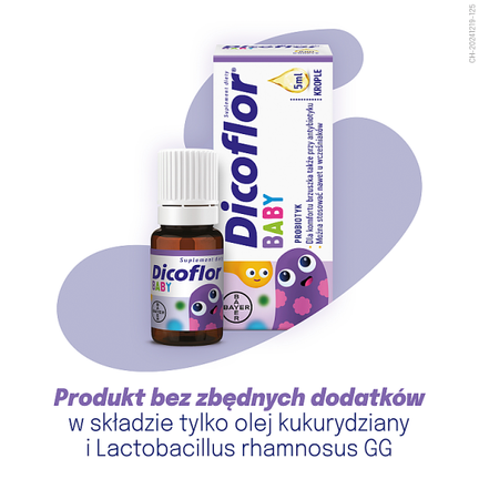 Dicoflor baby, krople, 5 ml - Układ odpornościowy, Układ pokarmowy