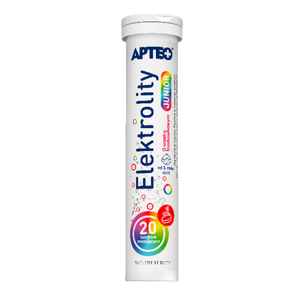 Elektrolity Junior APTEO, 20 tabletek musujących - zdjęcie produktu
