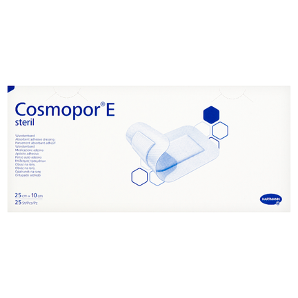 Cosmopor E, 25 cm x 10 cm, na rany pooperacyjne i pozabiegowe, 25 opatrunków  - WYRÓB MEDYCZNY