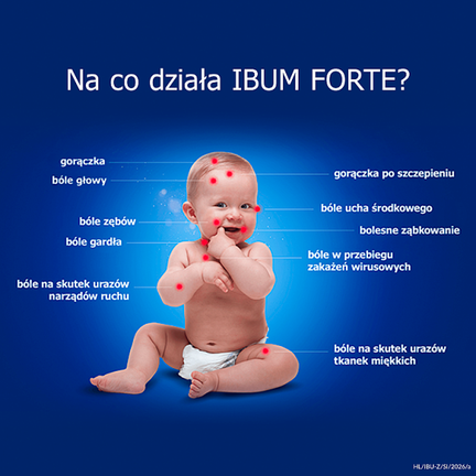 Ibum Forte, zawiesina 200 mg/ 5ml o smaku malinowym, 100 g - ZAWIESINA