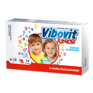 Vibovit Junior, smak truskawkowy, 14 saszetek