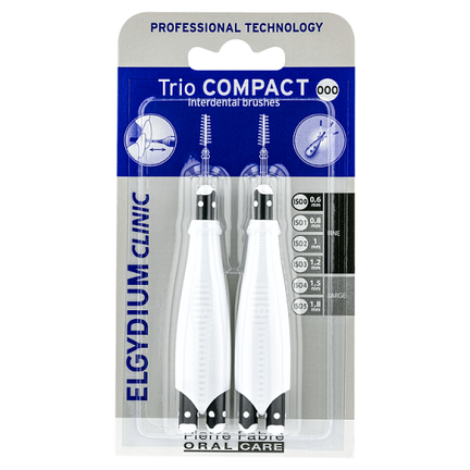 Elgydium Clinic Trio Compact 000, szczoteczki międzyzębowe - zdjęcie produktu