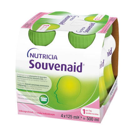 Nutridrink Souvenaid, preparat odżywczy, smak truskawkowy, 4 x 125 ml - zdjęcie produktu