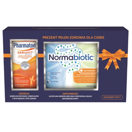 Zestaw: Pharmaton Geriavit 30 tabletek + Normabiotic 12 saszetek - zdjęcie produktu