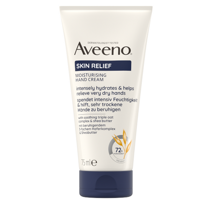 KENVUE Aveeno Skin Relief Nawilżający krem do rąk, 75 ml — Składniki i ocena