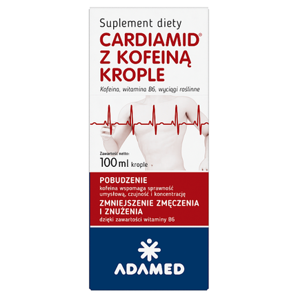 Cardiamid z kofeiną, krople, 100 ml - zdjęcie produktu