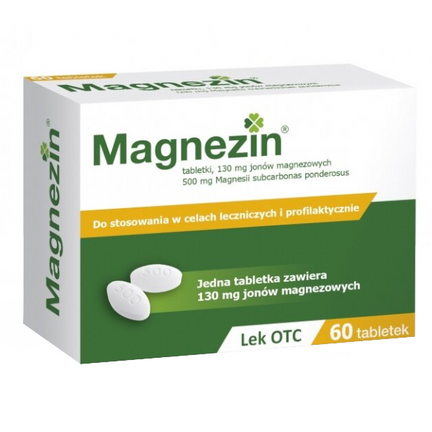 Magnezin 130 mg, 60 tabletek - zdjęcie produktu