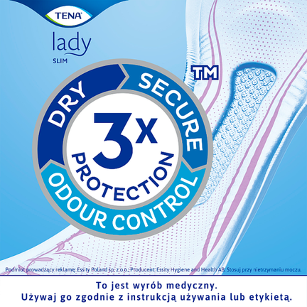 Tena Lady Slim Extra, pieluchy anatomiczne, 10 sztuk - WYRÓB MEDYCZNY