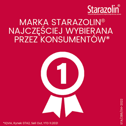Starazolin 0,5 mg/ml, krople do oczu, 10 ml - Dorosły