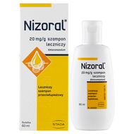 Nizoral, leczniczy szampon przeciwłupieżowy, 60 ml