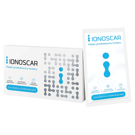 Ionoscar, plaster jonoforetyczny na blizny, 2 sztuki - WYRÓB MEDYCZNY