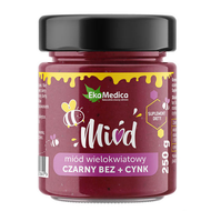 Miód wielokwiatowy z czarnym bzem i cynkiem, 250 g