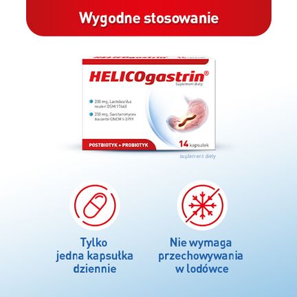 HELICOgastrin, 14 kapsułek - Układ pokarmowy