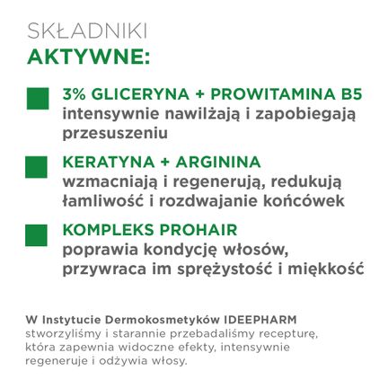 Idee Derm, szampon regenerujący do włosów przesuszonych, 300 ml - SZAMPON