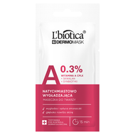 L'BIOTICA Dermomask ekspresowo wygładzająca maska z witaminą A, 8 ml