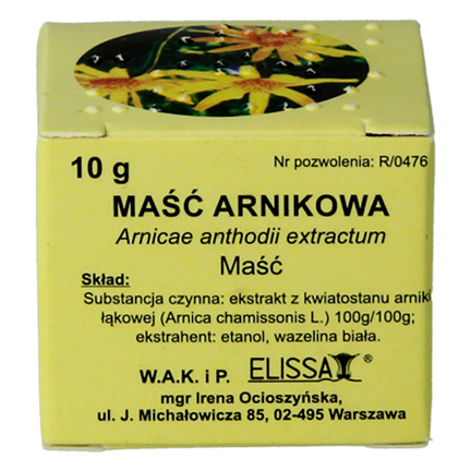 Maść arnikowa Elissa, 10 g - zdjęcie produktu