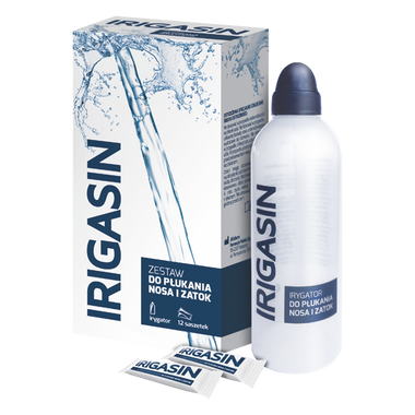 Irigasin zestaw (12 saszetek i butelka)