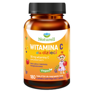 Naturell Witamina C dla dzieci, 180 tabletek do rozgryzania i żucia