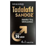 Tadalafil Sandoz 10 mg, 4 tabletki powlekane