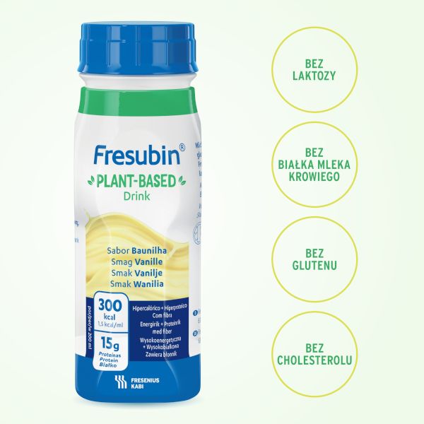Fresubin PLANT-BASED Drink, smak waniliowy, 4 x 200 ml | Apteline.pl