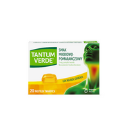 Tantum Verde smak miodowo-pomarańczowy, 3 mg, 20 pastylek twardych