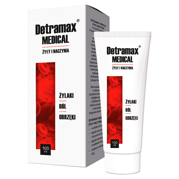 Detramax Medical żyły i naczynia, żel, 100 ml
