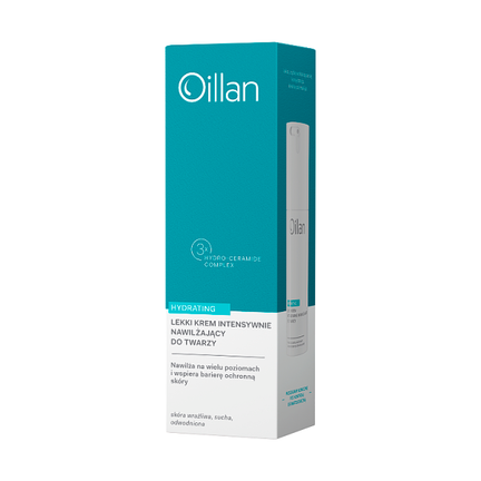 Oillan Hydrating, lekki krem intensywnie nawilżający do twarzy, 50 ml - 5900116115849
