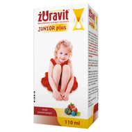 Żuravit Junior Plus, syrop o smaku owoców leśnych, 110 ml