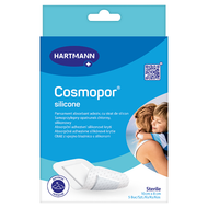 Opatrunek Cosmopor silicone 10 cm x 8 cm, 5 sztuk