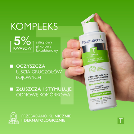 Pharmaceris T, Sebo-Acidum-Claris, 190 ml - 5900717140639
